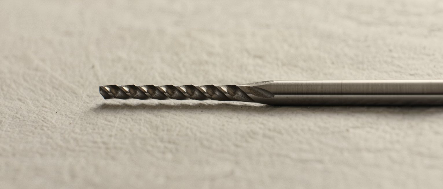 a lathe tool ground to a single profile, its cutting edge keen
