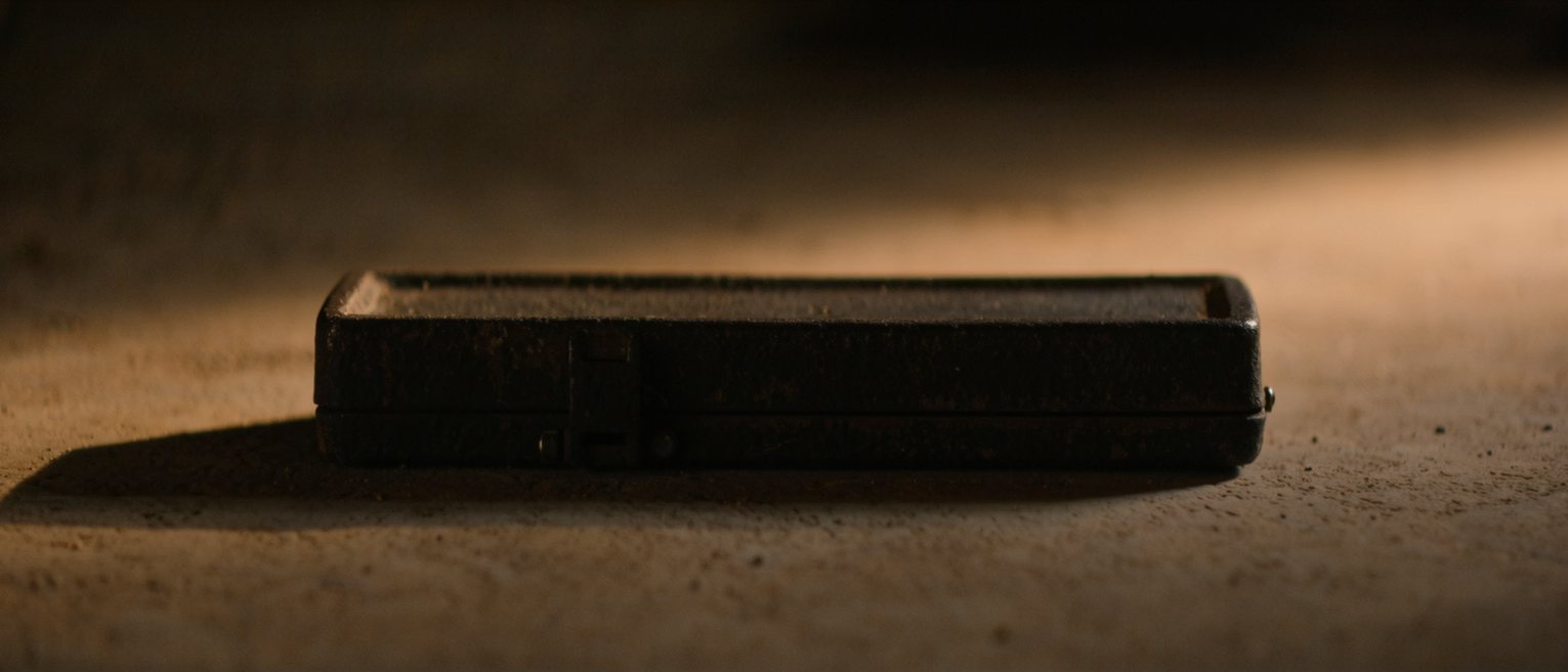 a cast-iron wall box with no hinge and no seam anywhere on it